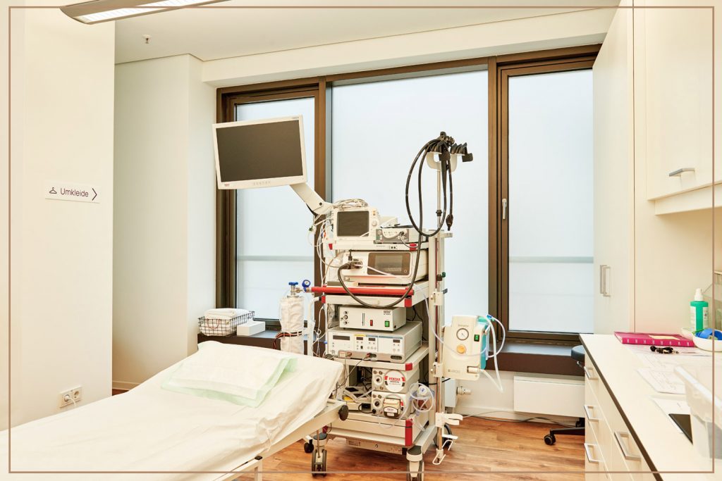 Vorbereitete Endoskopie für Magen- oder Darmspiegelung in Hamburg