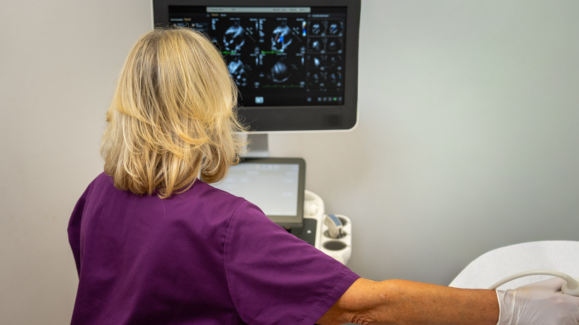 Herz-Ultraschall (Echokardiografie) zur Beurteilung von Herzklappen und Funktion in der Praxis Herz und Darm in Hamburg
